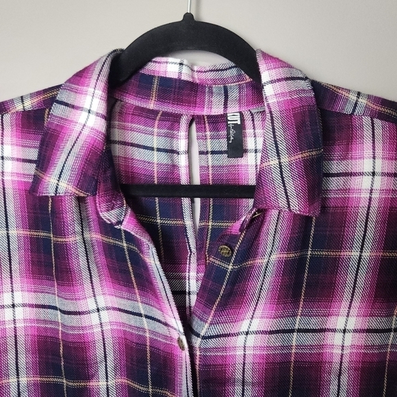 KUT From The Kloth Plaid Shirt Size Small - Picture 3 of 11